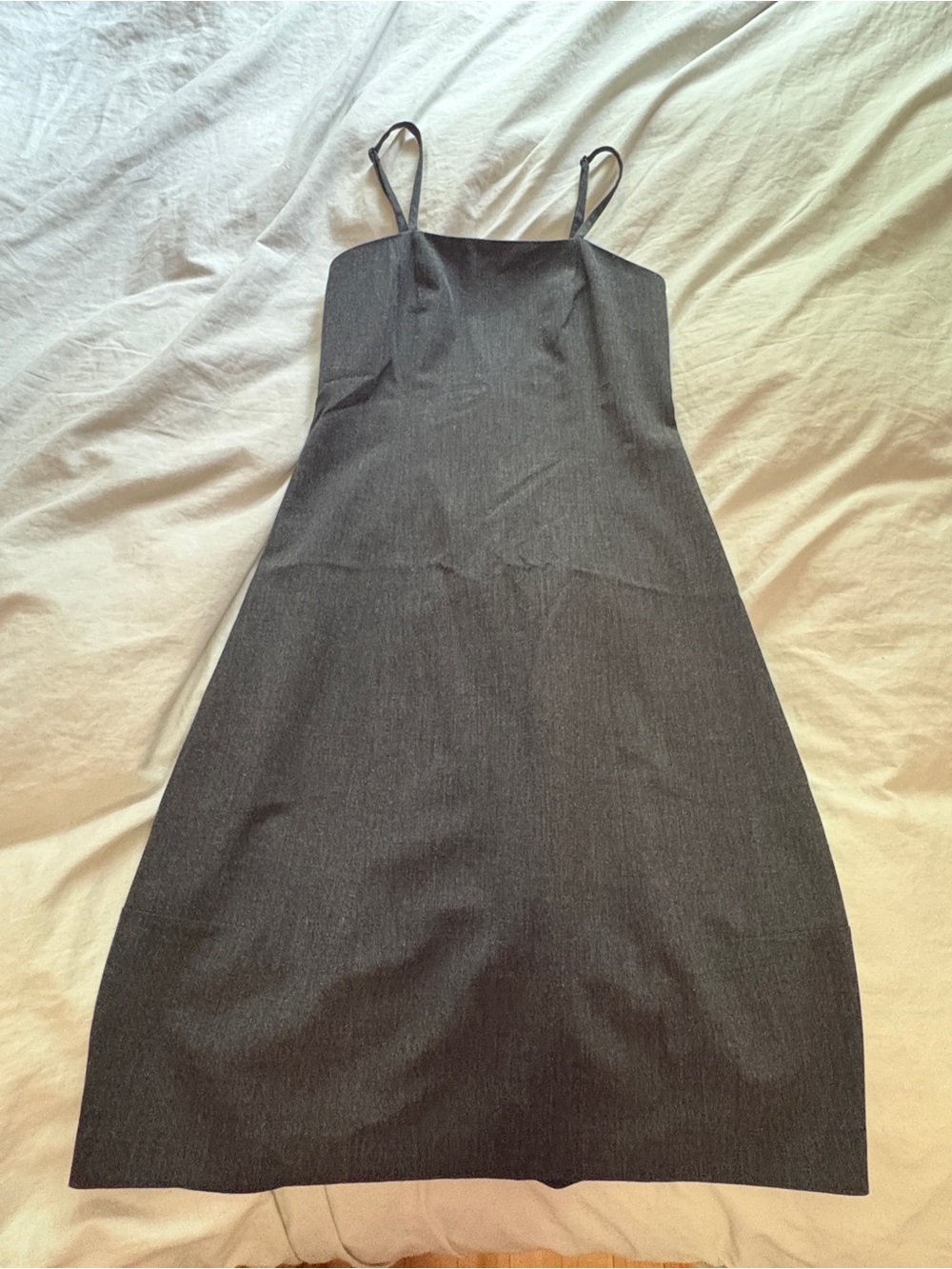 Vintage TRISTAN & ISEUT grey Midi Slip Dress with Spaghetti Straps Canada